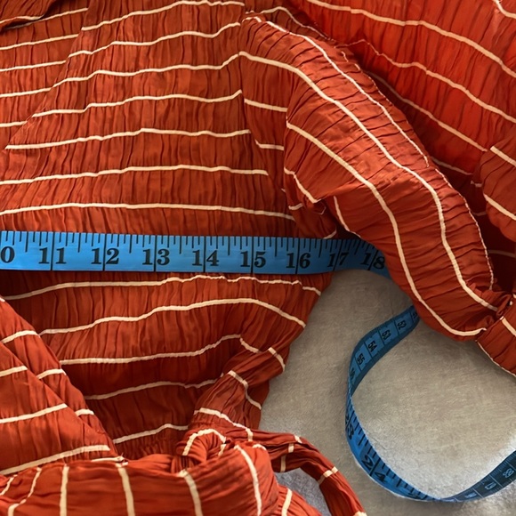 Scotch & Soda Striped Ruffle Wrap Dress . Size M - Picture 14 of 14